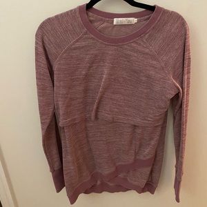 Latched Mama Purple Nursing Sweatshirt